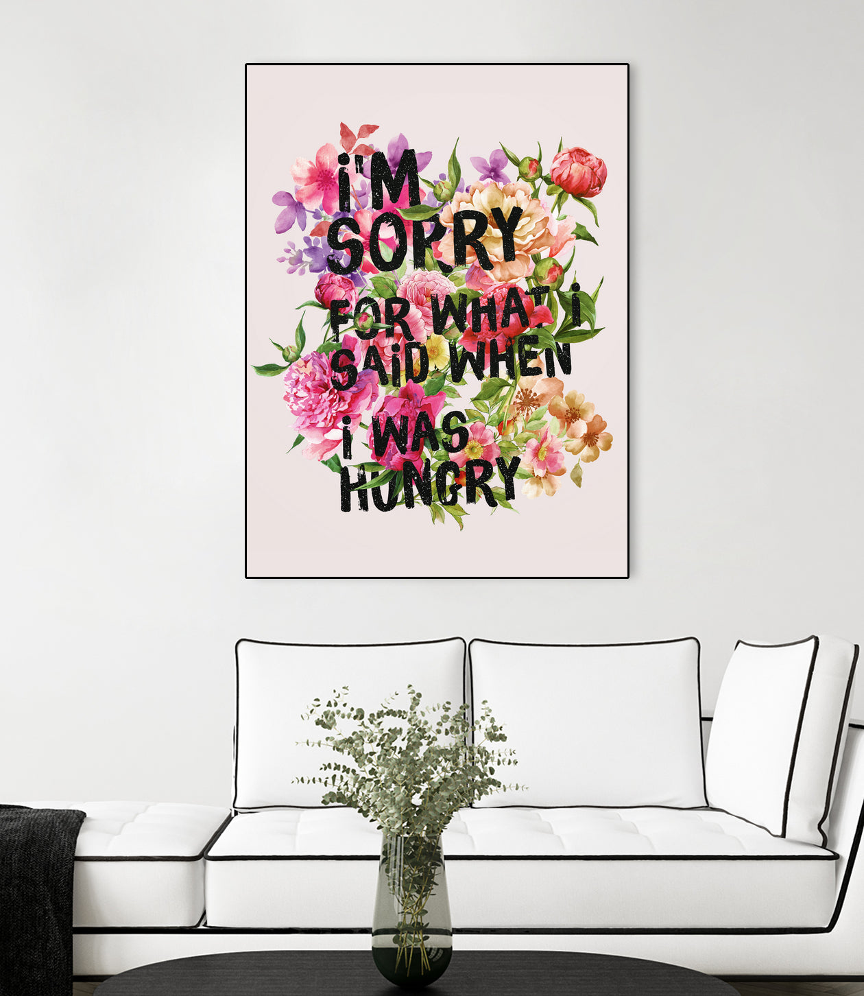 I'm Sorry For What I Said When I Was Hungry. by Sara Eshak on GIANT ART - orange photo illustration