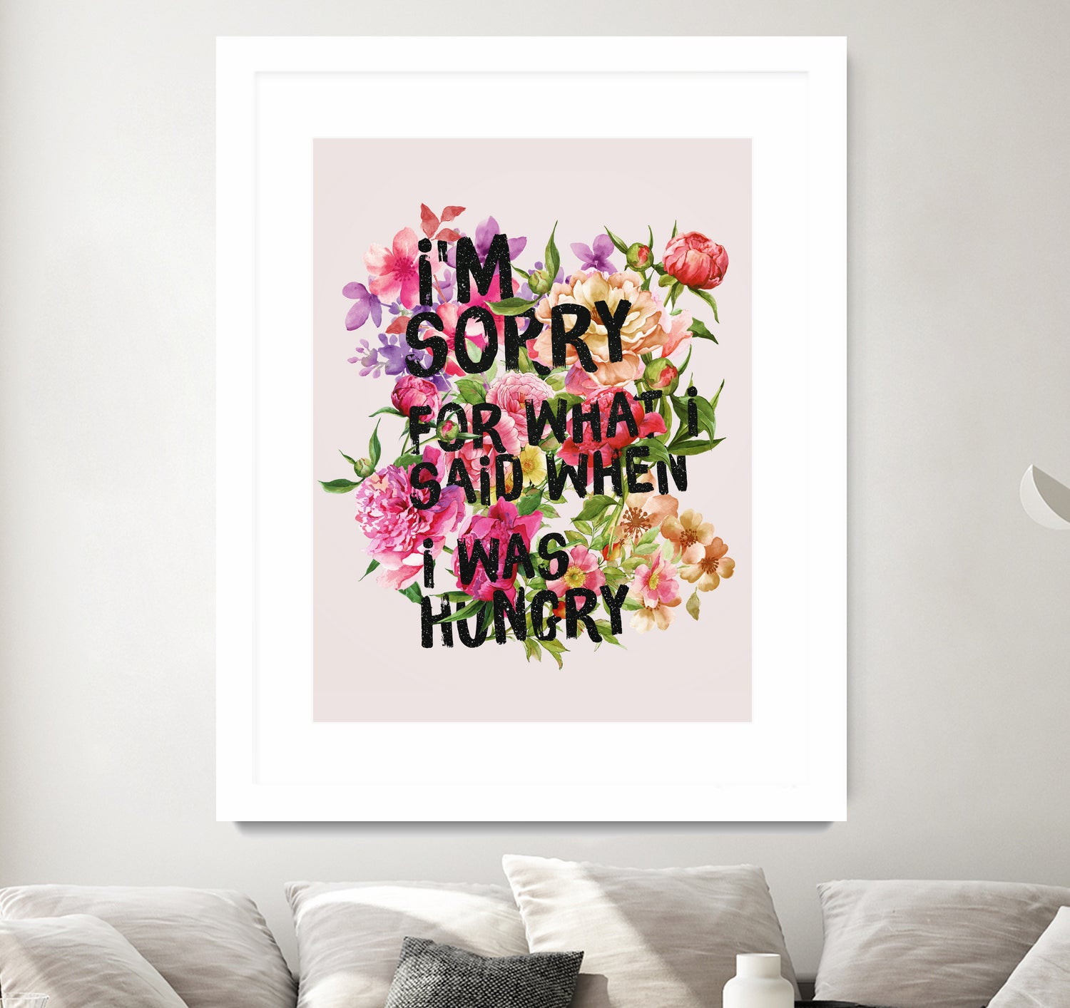 I'm Sorry For What I Said When I Was Hungry. by Sara Eshak on GIANT ART - orange photo illustration