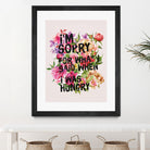 I'm Sorry For What I Said When I Was Hungry. by Sara Eshak on GIANT ART - orange photo illustration