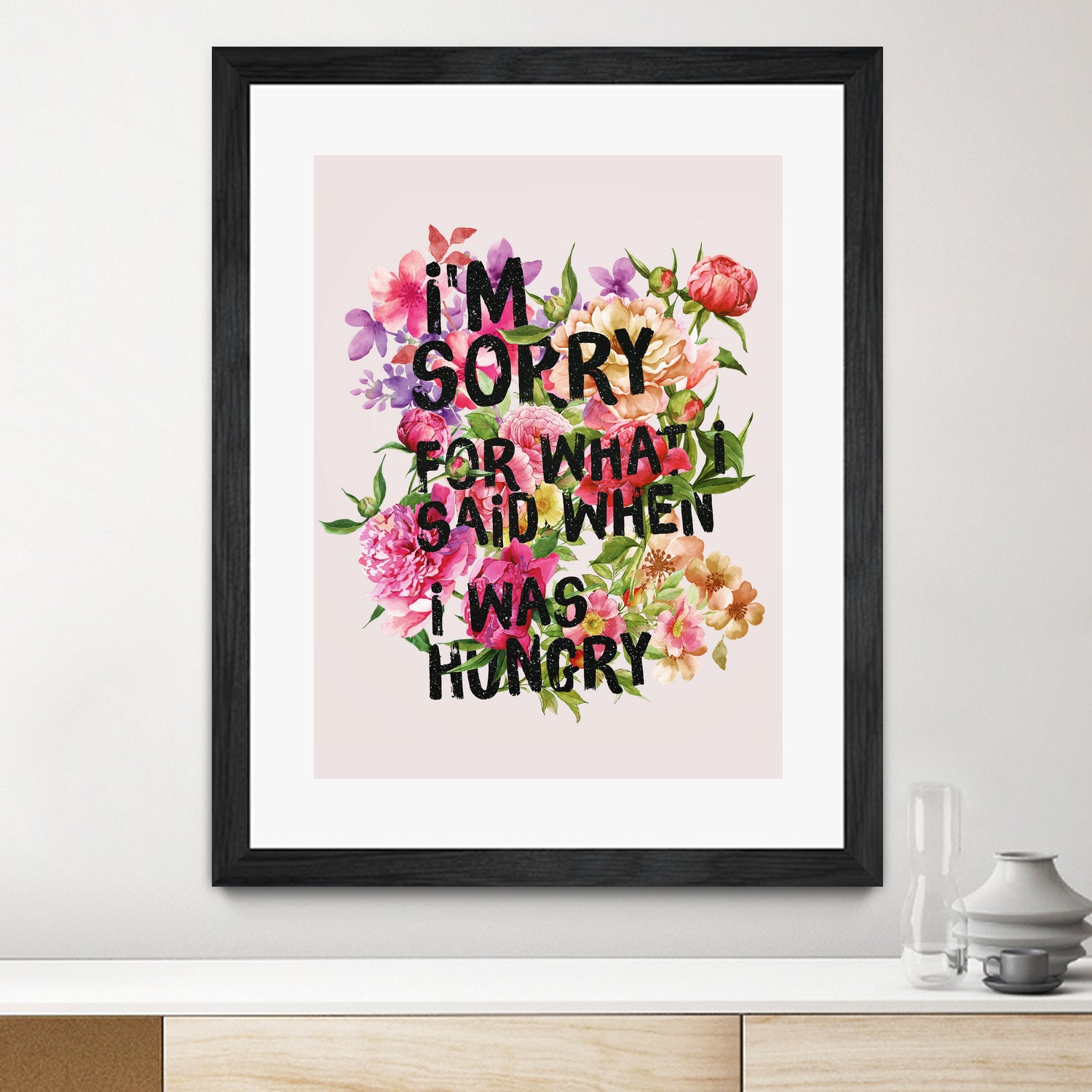 I'm Sorry For What I Said When I Was Hungry. by Sara Eshak on GIANT ART - orange photo illustration