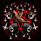 satanic cat pentagram death black metal band exorcist by Damian Augustyniak on GIANT ART - black photo manipulation