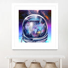 astronaut world map by Bekim Mehovic on GIANT ART - blue digital painting