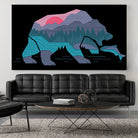 Bear Country by Rick Crane on GIANT ART - fuchsia digital drawing