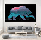 Bear Country by Rick Crane on GIANT ART - fuchsia digital drawing