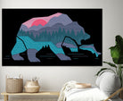 Bear Country by Rick Crane on GIANT ART - fuchsia digital drawing