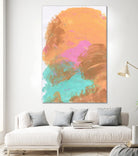 Abstract 842 by Cecilie Karoline on GIANT ART - pink mixed media