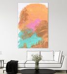 Abstract 842 by Cecilie Karoline on GIANT ART - pink mixed media