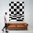 Chanel Chess by Daniel Janda on GIANT ART - black mixed media