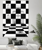 Chanel Chess by Daniel Janda on GIANT ART - black mixed media