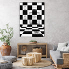 Chanel Chess by Daniel Janda on GIANT ART - black mixed media