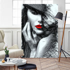 Fashion Flair in Black and White by Rafael Salazar on GIANT ART - black digital painting