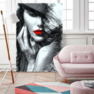 Fashion Flair in Black and White by Rafael Salazar on GIANT ART - black digital painting