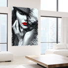 Fashion Flair in Black and White by Rafael Salazar on GIANT ART - black digital painting