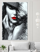 Fashion Flair in Black and White by Rafael Salazar on GIANT ART - black digital painting