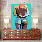 Naughty too by Rafael Salazar on GIANT ART - blue digital painting