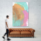 Abstract 844 by Cecilie Karoline on GIANT ART - pink mixed media