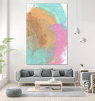 Abstract 844 by Cecilie Karoline on GIANT ART - pink mixed media