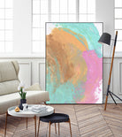 Abstract 844 by Cecilie Karoline on GIANT ART - pink mixed media