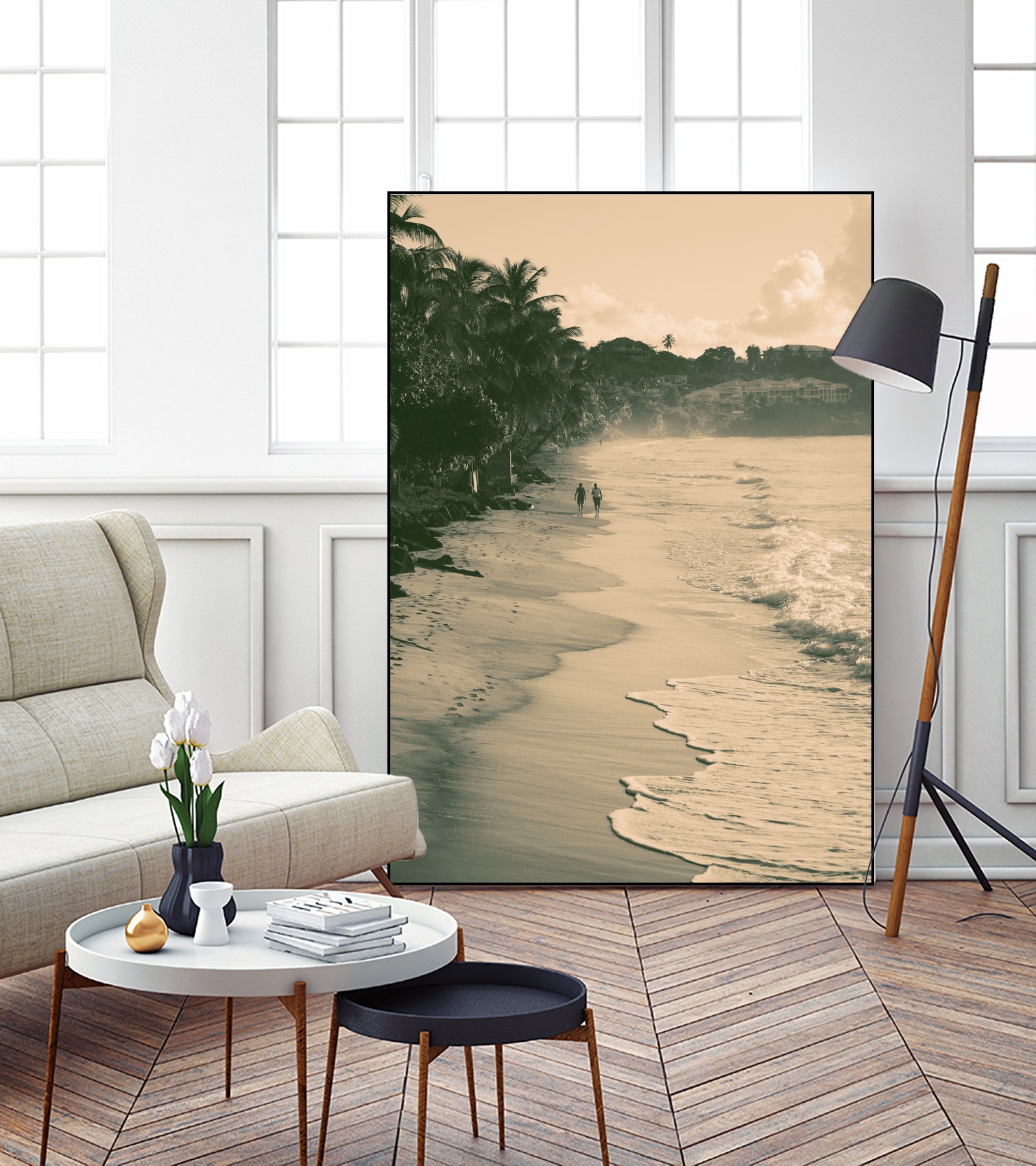 Tropical Beach by Konstantin Sevostyanov on GIANT ART - brown photo illustration