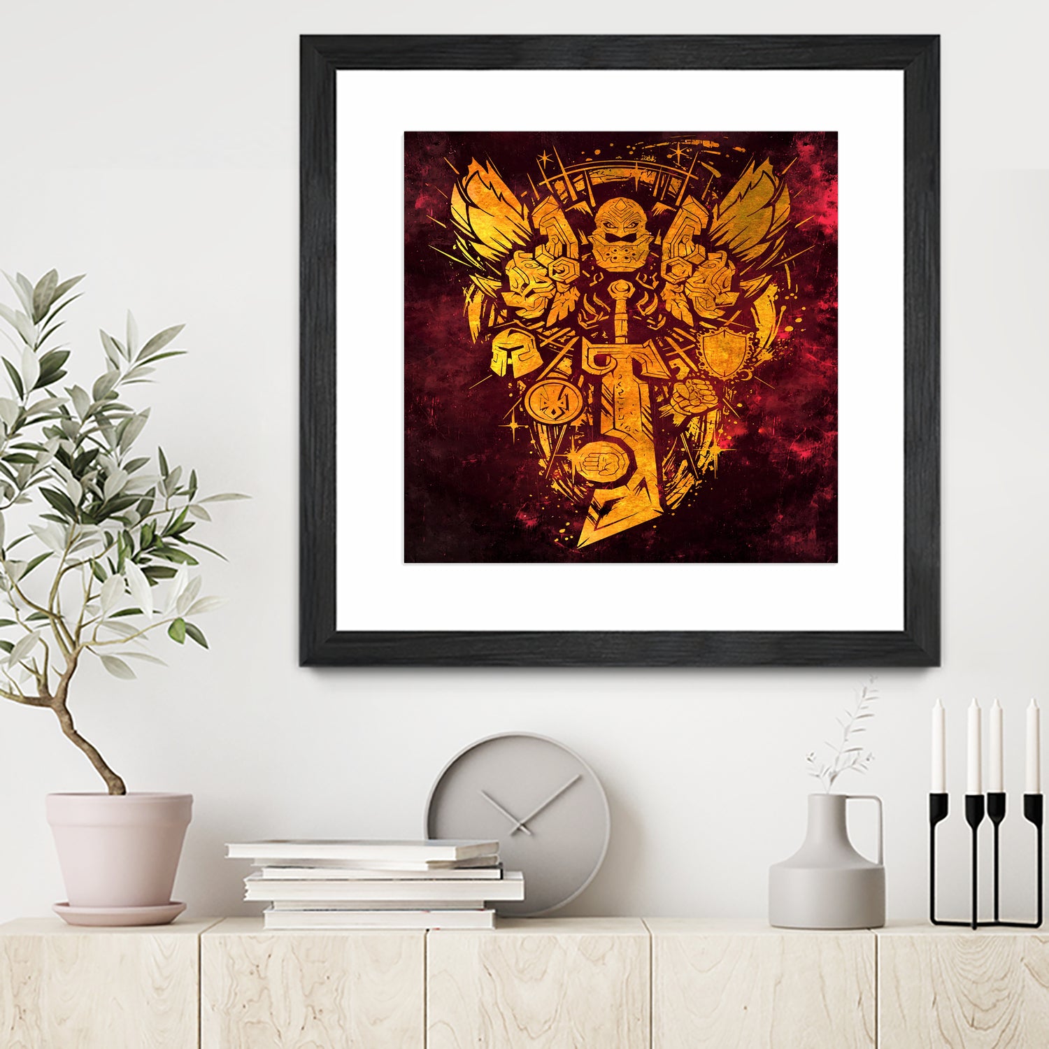 World of Warcraft *Paladin Crest* by SucculentBurger Zolich on GIANT ART - yellow digital drawing