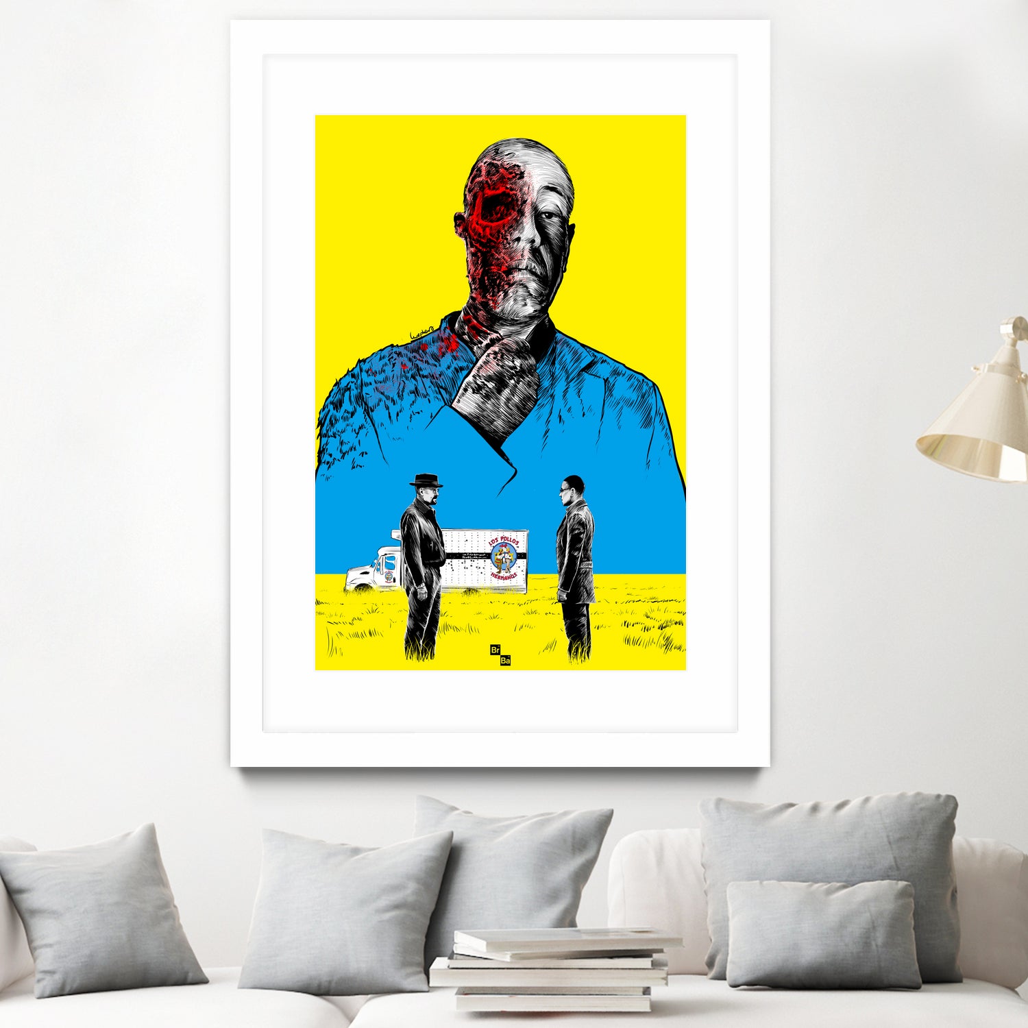 Breaking bad Gus Fring by Paola Morpheus on GIANT ART - blue digital painting