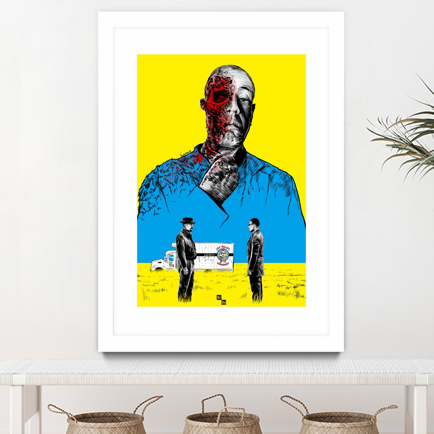 Breaking bad Gus Fring by Paola Morpheus on GIANT ART - blue digital painting