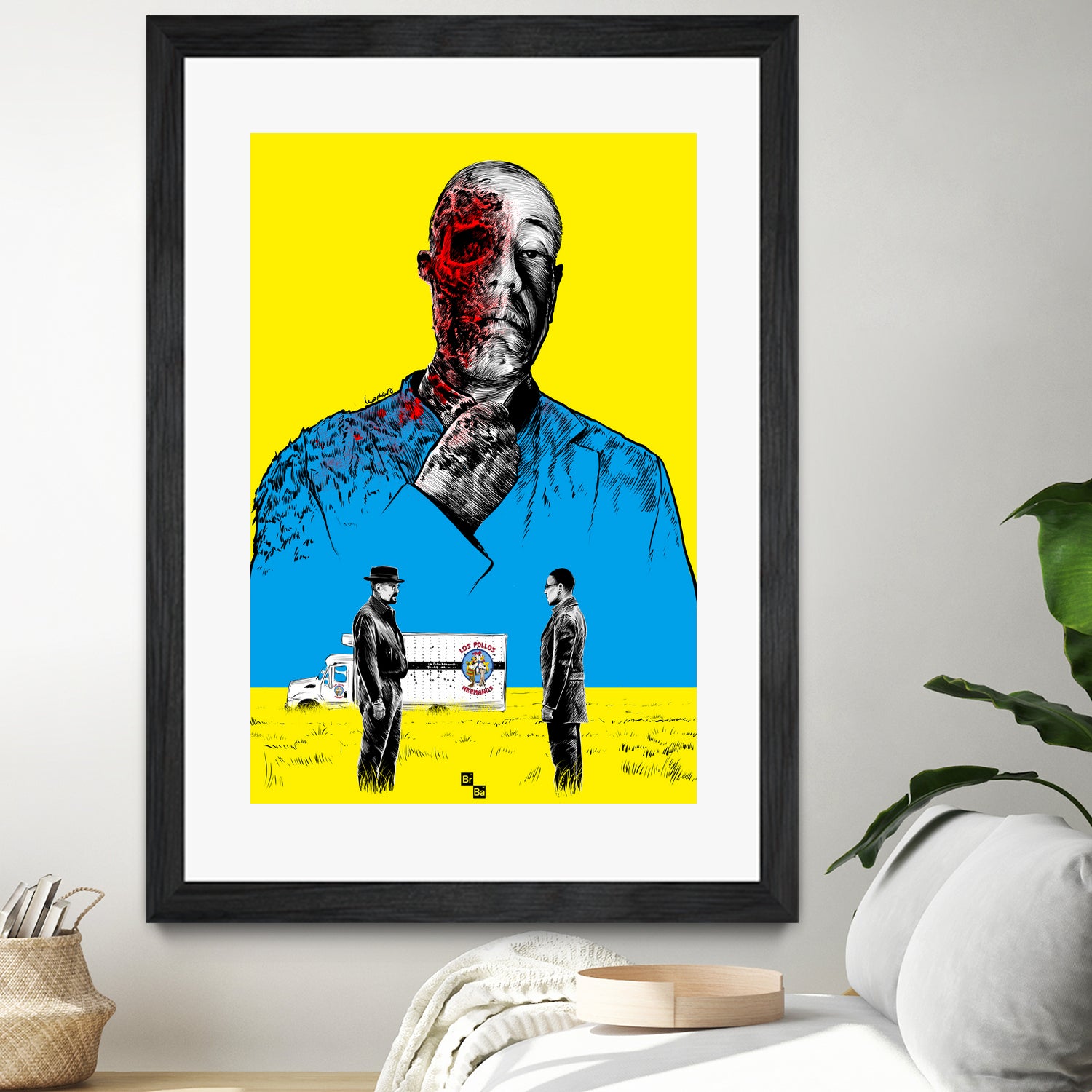 Breaking bad Gus Fring by Paola Morpheus on GIANT ART - blue digital painting