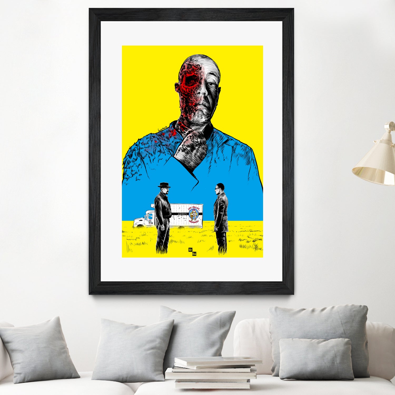 Breaking bad Gus Fring by Paola Morpheus on GIANT ART - blue digital painting