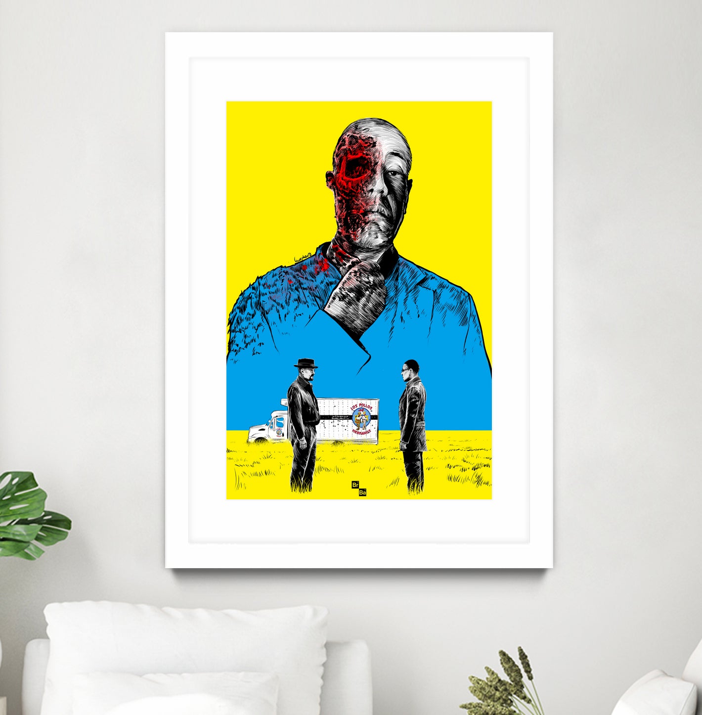 Breaking bad Gus Fring by Paola Morpheus on GIANT ART - blue digital painting