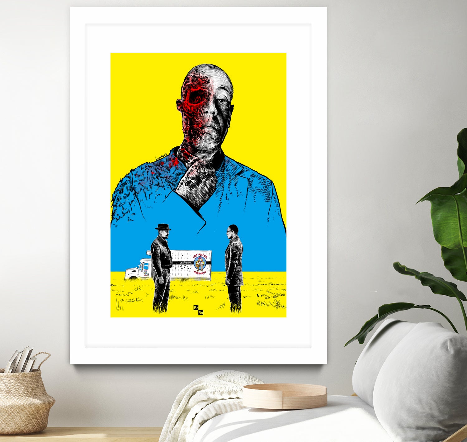 Breaking bad Gus Fring by Paola Morpheus on GIANT ART - blue digital painting