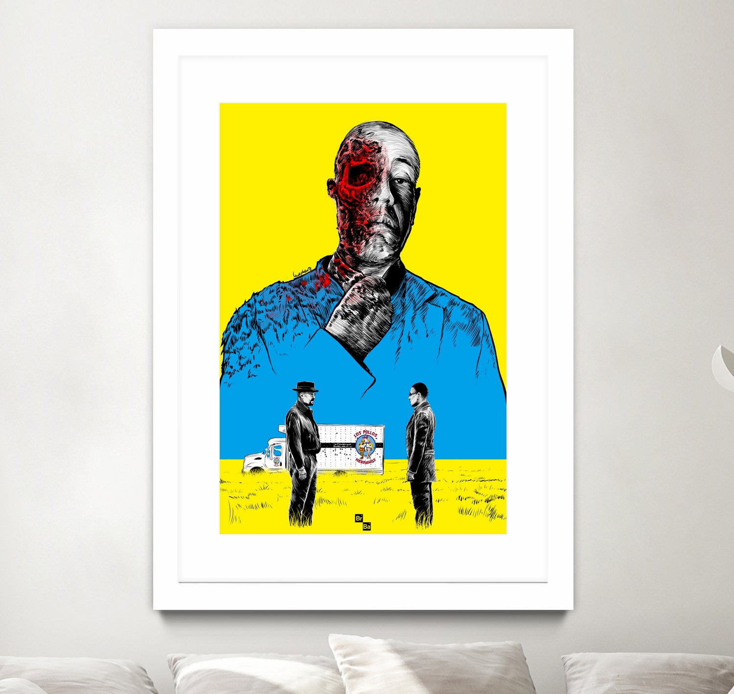 Breaking bad Gus Fring by Paola Morpheus on GIANT ART - blue digital painting