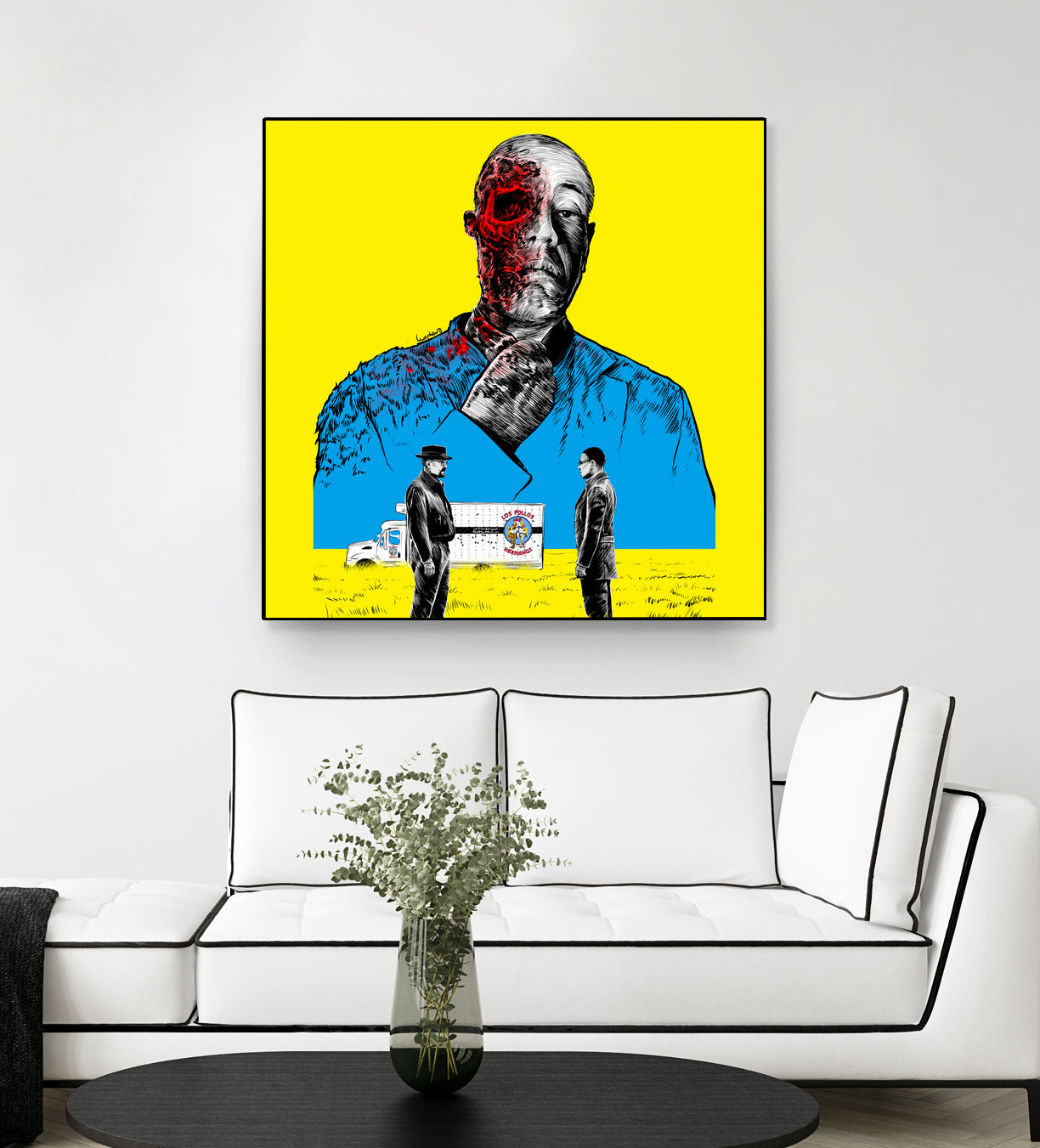 Breaking bad Gus Fring by Paola Morpheus on GIANT ART - blue digital painting