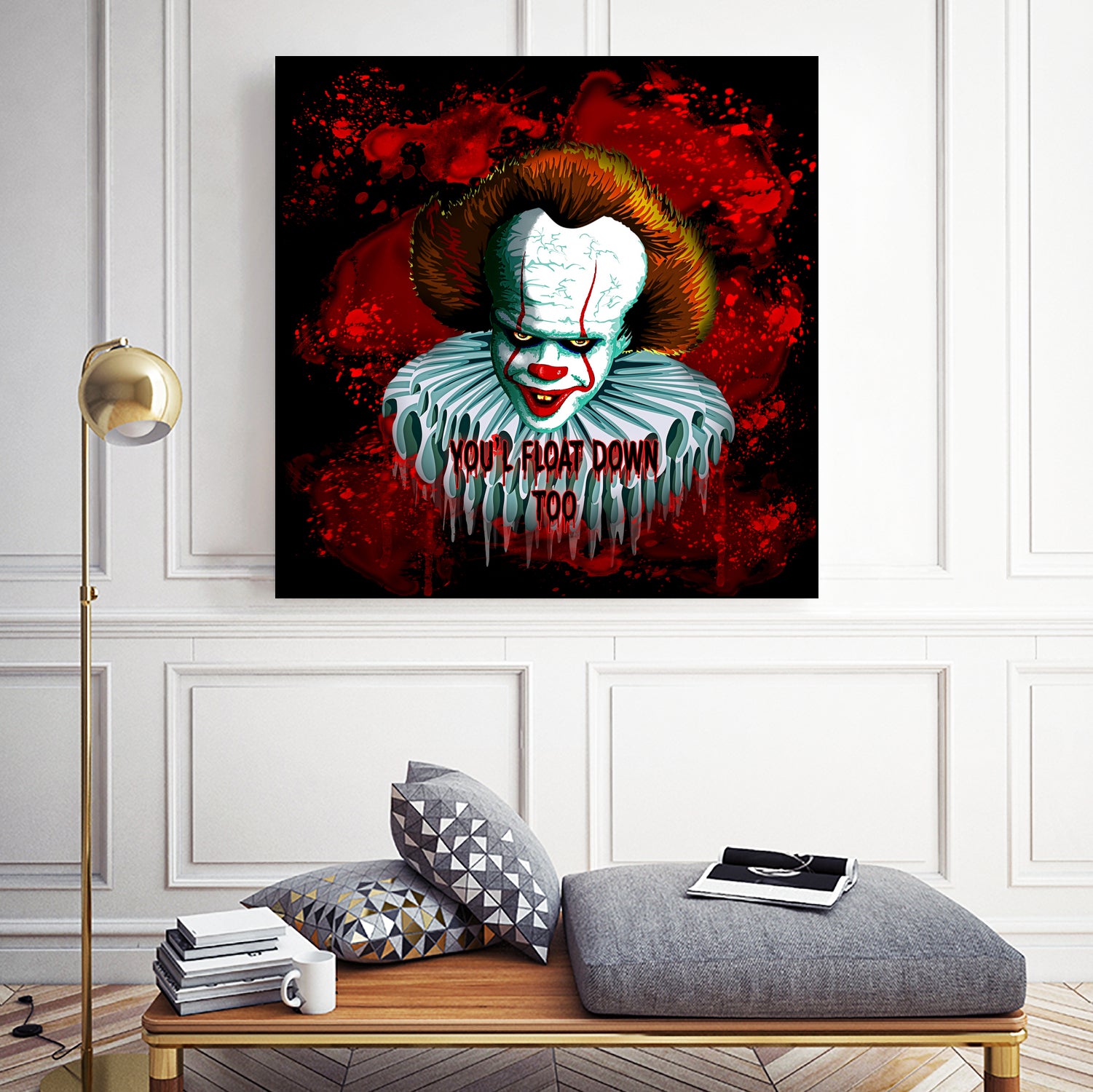 Pennywise IT 2017 Vector Graphics Artwork based on it by Monica Terrana on GIANT ART - black character design