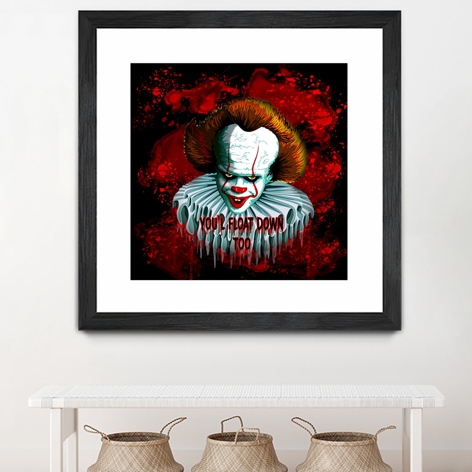 Pennywise IT 2017 Vector Graphics Artwork based on it by Monica Terrana on GIANT ART - black character design