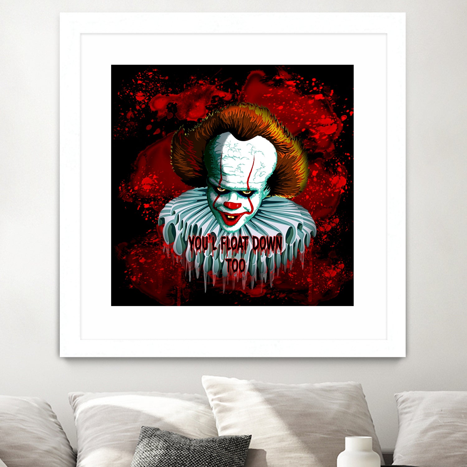 Pennywise IT 2017 Vector Graphics Artwork based on it by Monica Terrana on GIANT ART - black character design