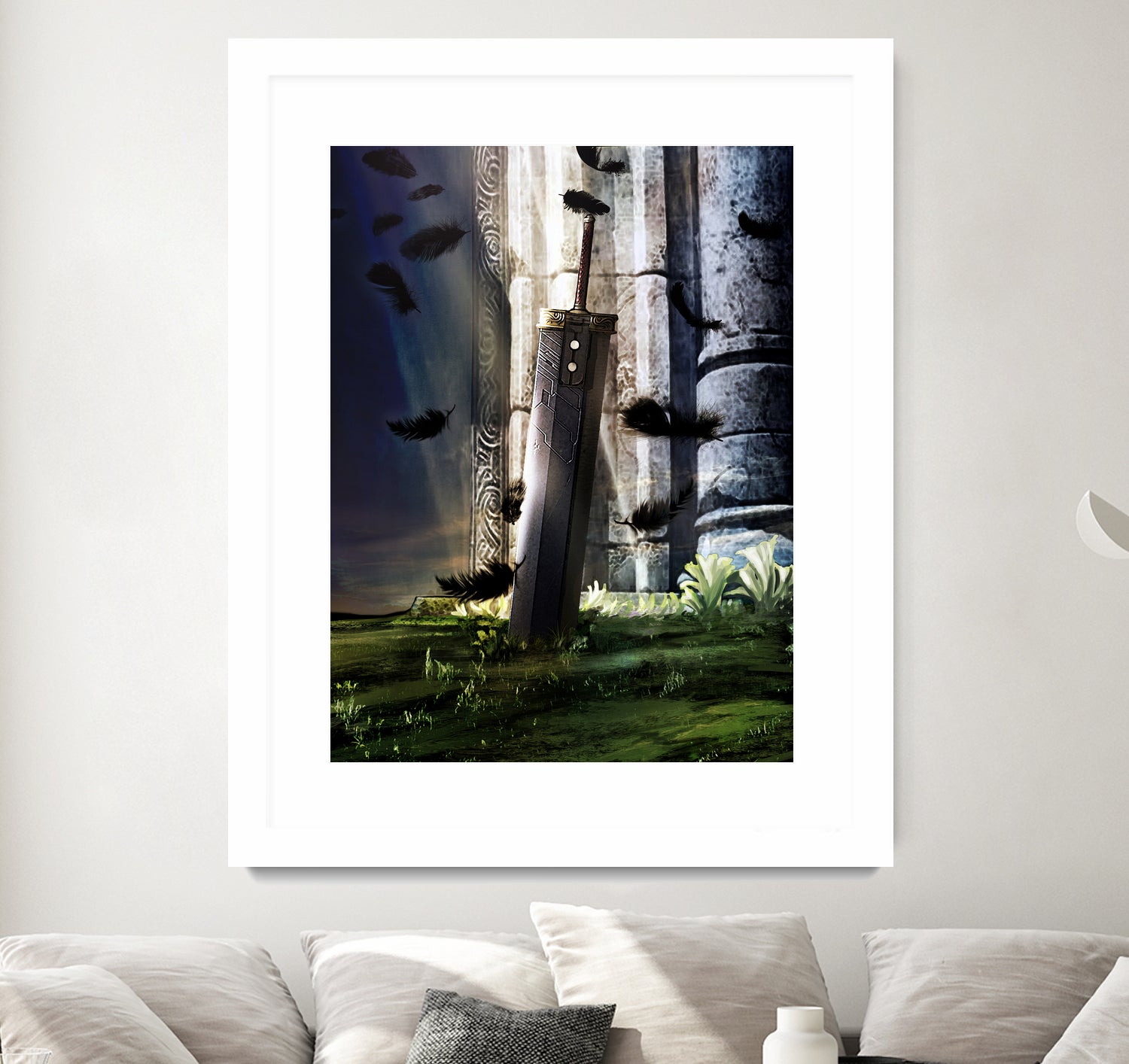 A Hero's sword - Final Fantasy VII Artwork by MCAshe 24 on GIANT ART - green digital painting