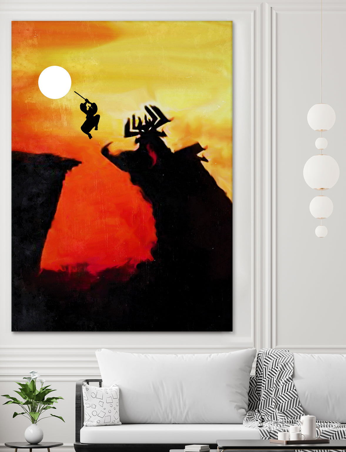 Samurai Jack Vintage Poster by SucculentBurger Zolich on GIANT ART - orange character design