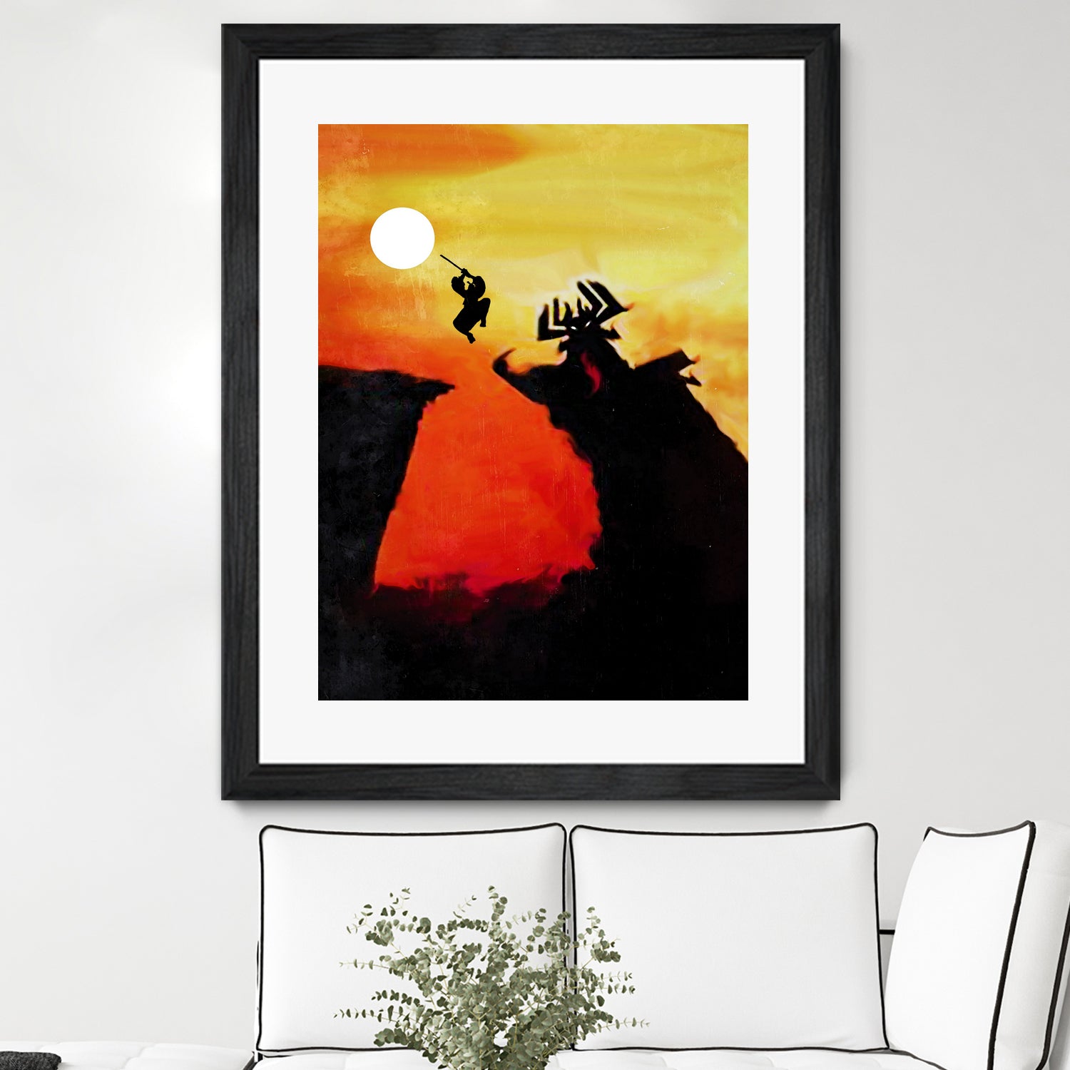 Samurai Jack Vintage Poster by SucculentBurger Zolich on GIANT ART - orange character design