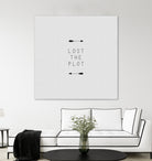 Lost The Plot Arrow by Dana Shek on GIANT ART - white typography