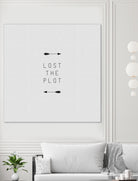 Lost The Plot Arrow by Dana Shek on GIANT ART - white typography