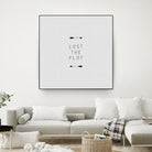 Lost The Plot Arrow by Dana Shek on GIANT ART - white typography