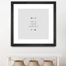 Hold Your Horses Arrow by Dana Shek on GIANT ART - white typography