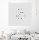 Walking on Sunshine Arrow by Dana Shek on GIANT ART - white typography