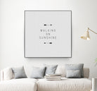 Walking on Sunshine Arrow by Dana Shek on GIANT ART - white typography