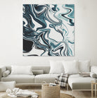 Liquid Marble Blues 023 by Jelena Obradovic on GIANT ART - blue vector illustration