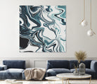 Liquid Marble Blues 023 by Jelena Obradovic on GIANT ART - blue vector illustration