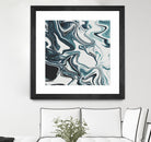 Liquid Marble Blues 023 by Jelena Obradovic on GIANT ART - blue vector illustration