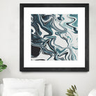 Liquid Marble Blues 023 by Jelena Obradovic on GIANT ART - blue vector illustration