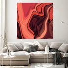 Lava Marble 024 by Jelena Obradovic on GIANT ART - red vector illustration