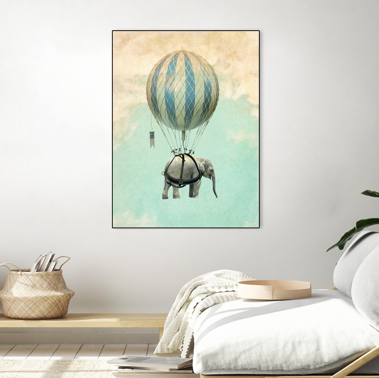 ballon elephant by Vin Zzep on GIANT ART - white digital painting